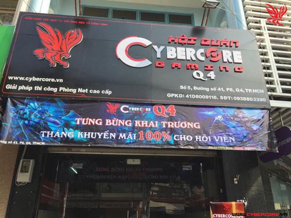 Hội quán Cybercore Gaming Quận 4
