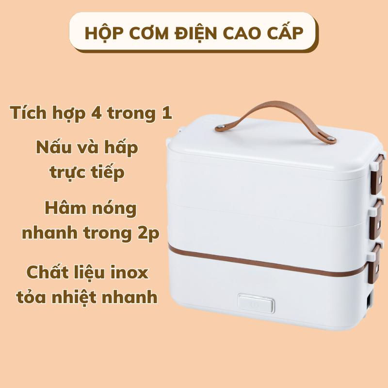 Hộp cơm cắm điện đa năng Deladep HDC04