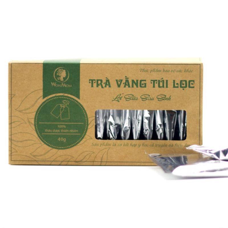 Trà vằng túi lọc lợi sữa cho mẹ, giảm mỡ bụn﻿﻿﻿g sau sinh Wonmom