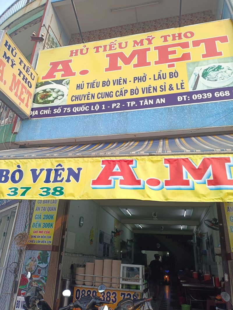 Hủ tiếu Bò Viên A Mẹt Tân An