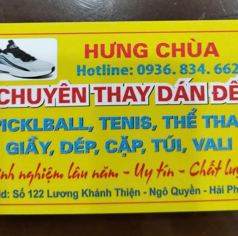 Hưng Chùa - Chuyên sửa giày pickleball, giày dép các loại