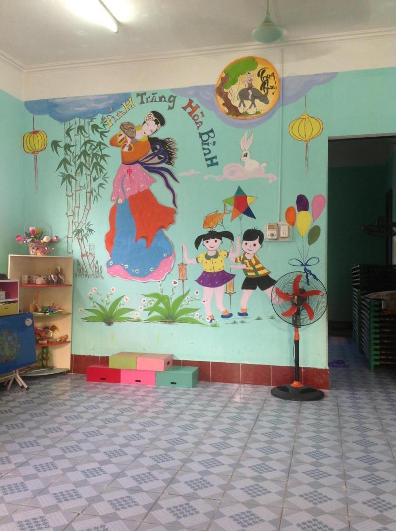 Trang trí góc Trung thu với đèn lồng sắc màu