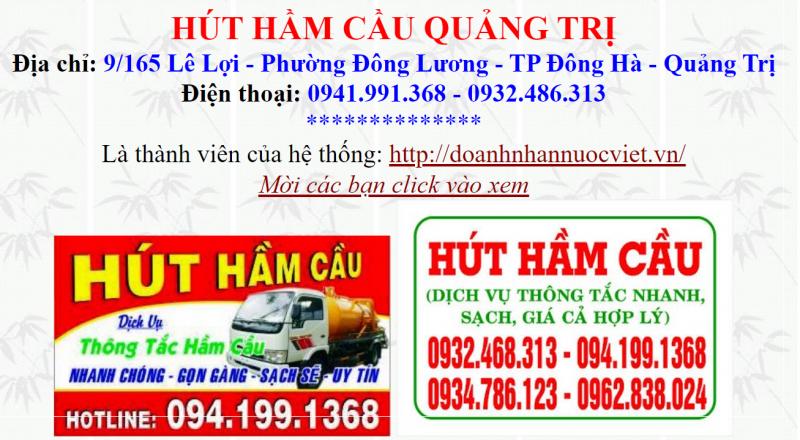 Hút hầm cầu Quảng Trị