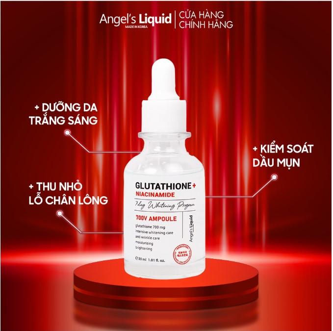 Huyết thanh Angel’s Liquid Glutathione + 5% Niacinamide 7Day Whitening Ampoule