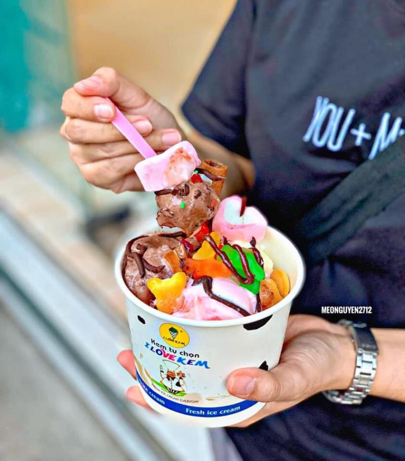 Quán kem được yêu thích ở quận 1, TP. HCM