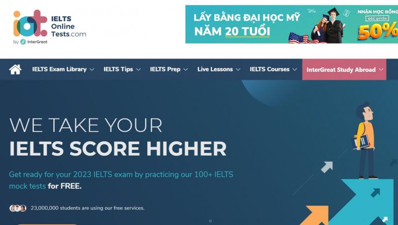 Trang web IELTS Online Test