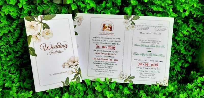 Địa chỉ in thiệp cưới đẹp và chất lượng nhất tại Thanh Hóa
