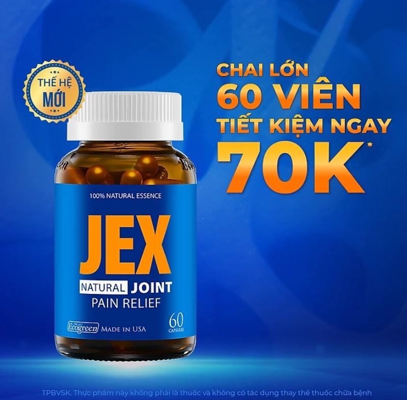 Viên uống Jex giảm đau, bảo vệ xương khớp