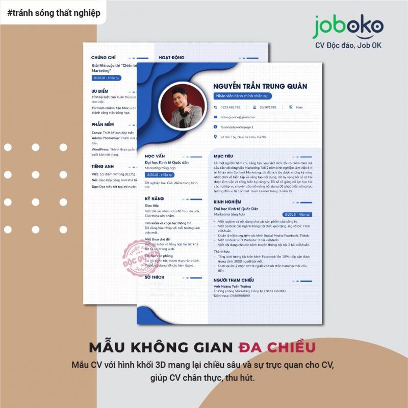 Mẫu CV Joboko