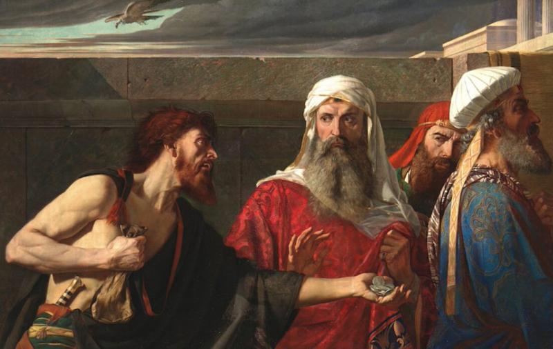 Judas hối hận cố gắng trả lại ba mươi lạng bạc mà ông đã nhận để phản bội lại Chúa Giêsu