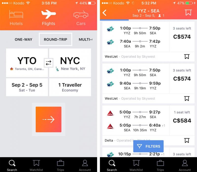 Top 10 ứng dụng đặt vé máy bay tốt nhất trên smartphone