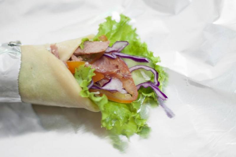 Bánh mì Kebab cuộn