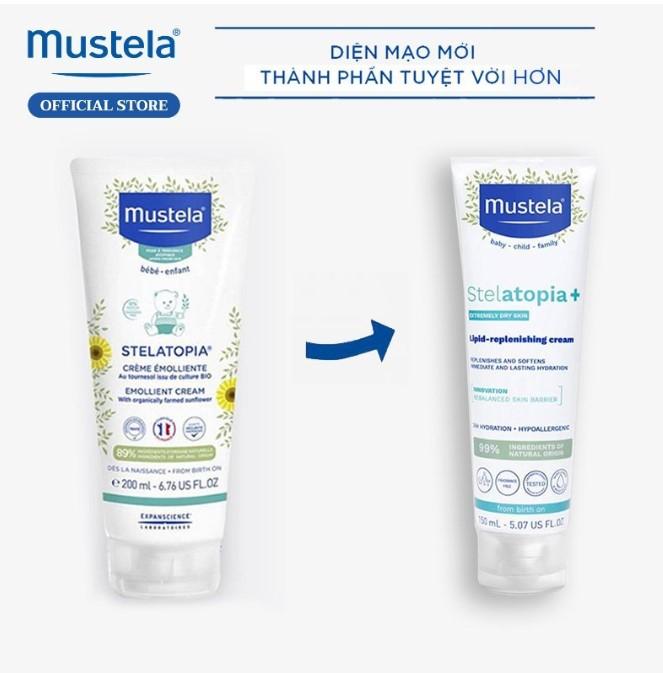 Kem bôi chàm cho trẻ Mustela Stelatopia Emollient Cream