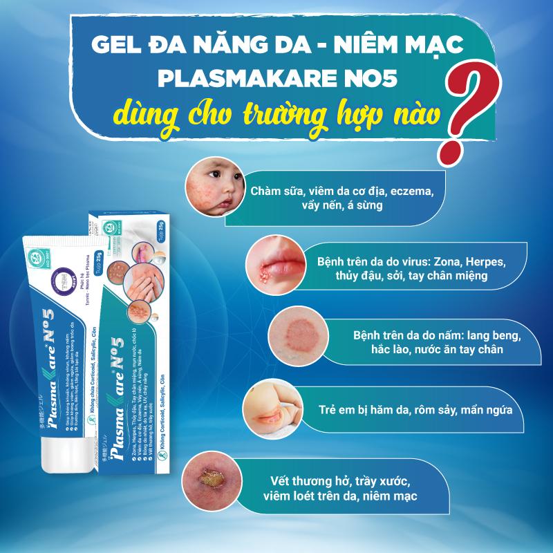 Kem bôi da nano bạc Gel PlasmaKare No5