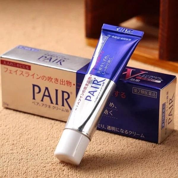 Kem bôi giảm mụn Pair Acne W Cream tuýp 14g chăm sóc da, ngăn ngừa mụn quay lại Nhật Bản