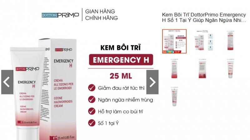 Kem bôi trĩ DottorPrimo Emergency H