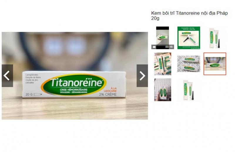 Kem bôi trĩ Titanoreine