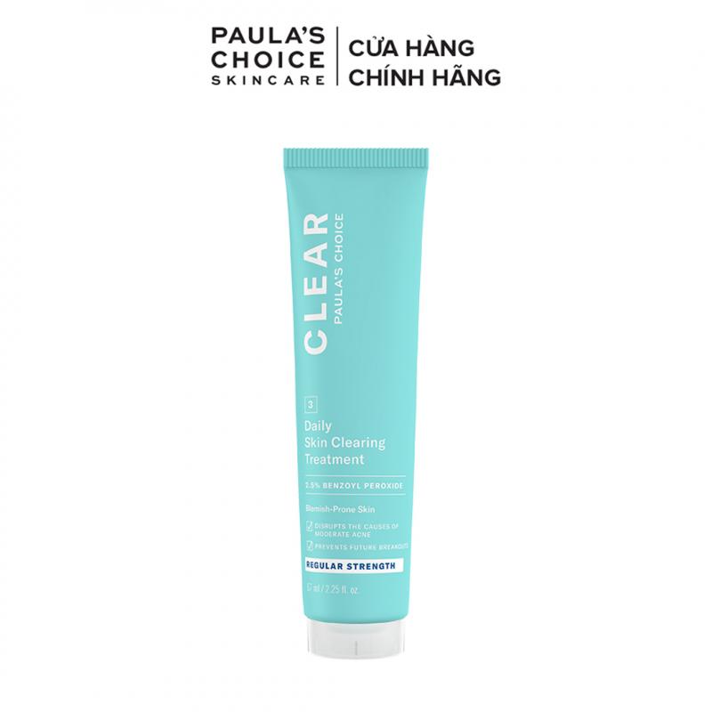 Kem chấm mụn Paula's Choice Clear Regular Strength Daily Skin Clearing Treatment 2,5% Benzoyl Peroxide