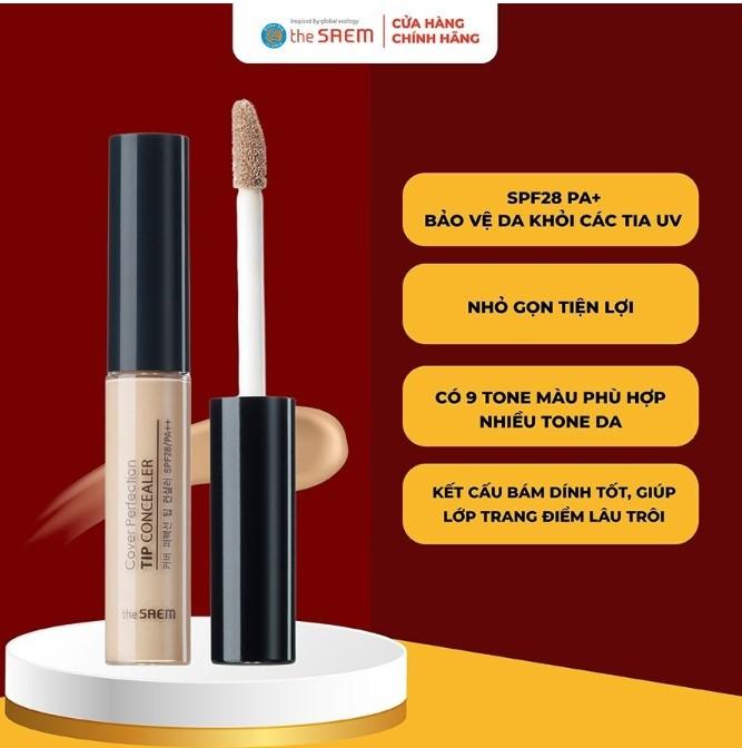 Kem che khuyết điểm The Saem Cover Perfection Tip Concealer