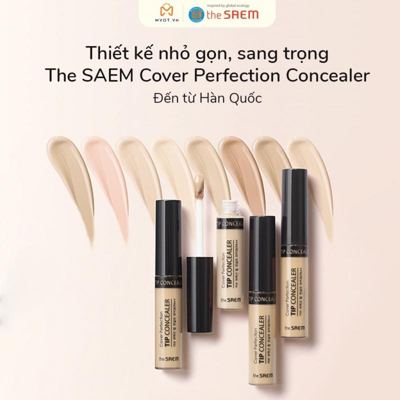 Kem che khuyết điểm The Saem Cover Perfection Tip Concealer SPF28 PA++