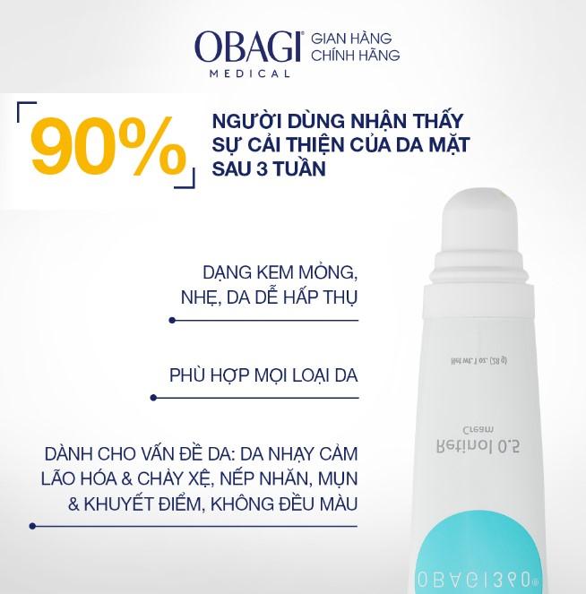 Kem chống lão hóa và tái tạo da Obagi 360 Retinol 0.5