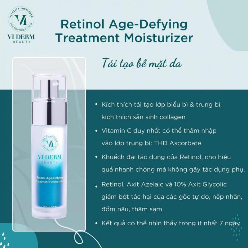 Kem chống lão hoá VI Derm Retinol Age-Defying Treatment Moisturizer