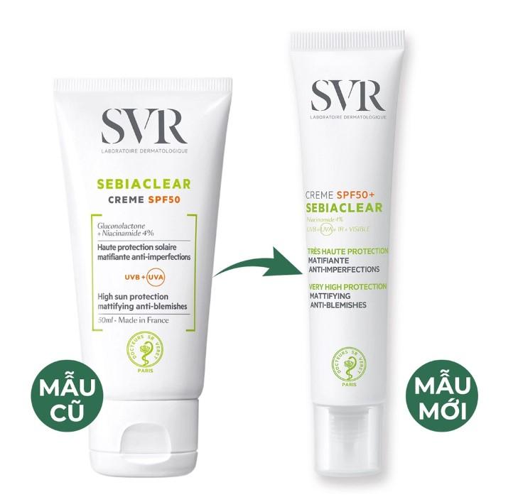 Kem chống nắng cho da dầu mụn SVR Sebiaclear Crème SPF50