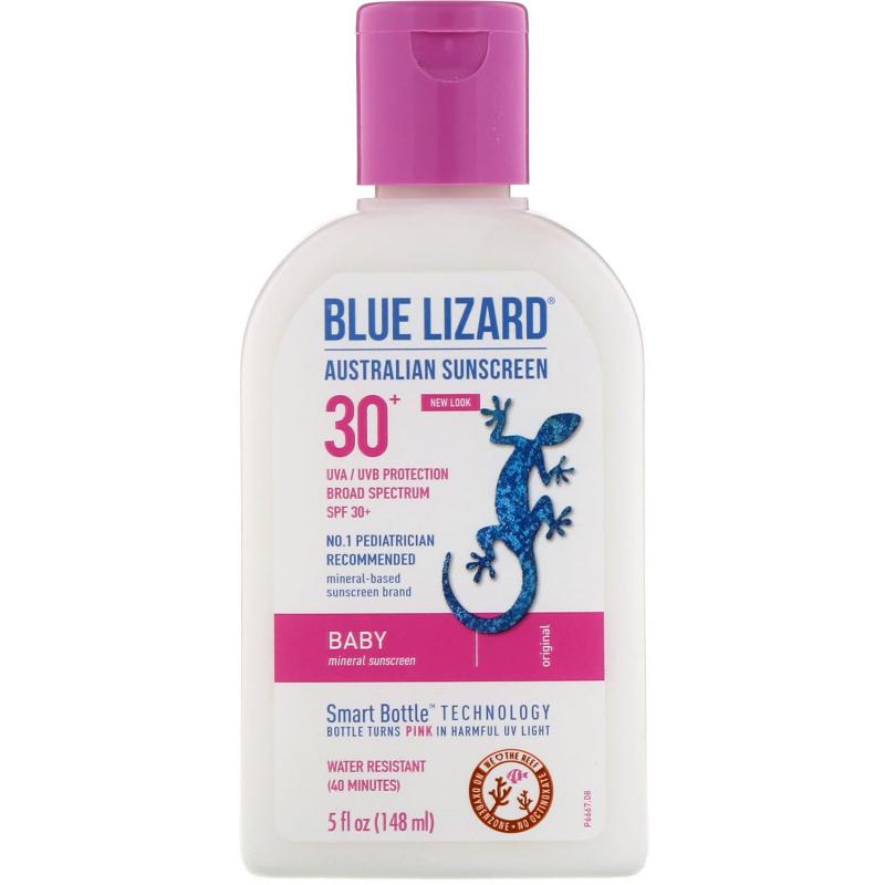Kem chống nắng Blue Lizard Australian Sunscreen Baby Mineral (Hồng)