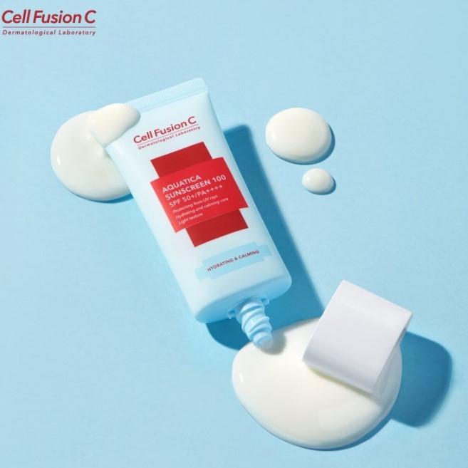 Kem chống nắng cấp ẩm, làm dịu da Cell Fusion C Aquatica Sunscreen 100 SPF 50+/PA++++