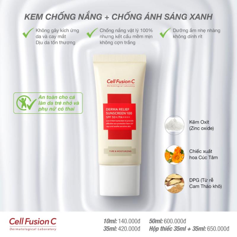 Kem chống nắng Cell Fusion C Derma Relief Sunscreen