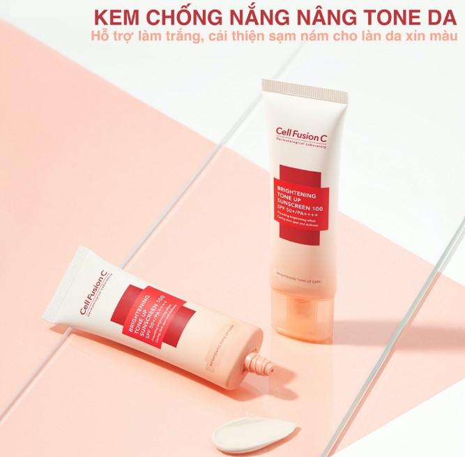 Kem chống nắng Cell Fusion C Toning Sunscreen 100 SPF50+/PA++++