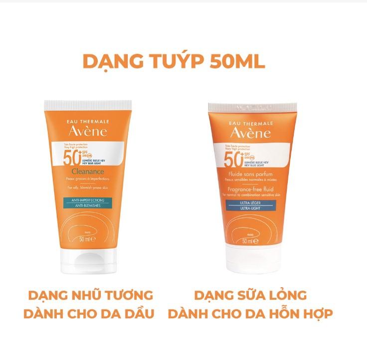 Kem chống nắng cho da dầu mụn Avene Mattifying Cleanance Sunscreen SPF50+