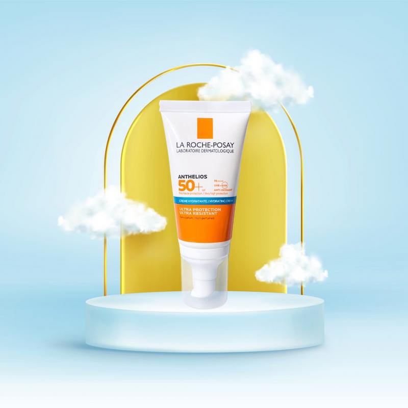 Kem chống nắng cho da thường và khô nhạy cảm La Roche-Posay Anthelios Hydrating Cream SPF50+