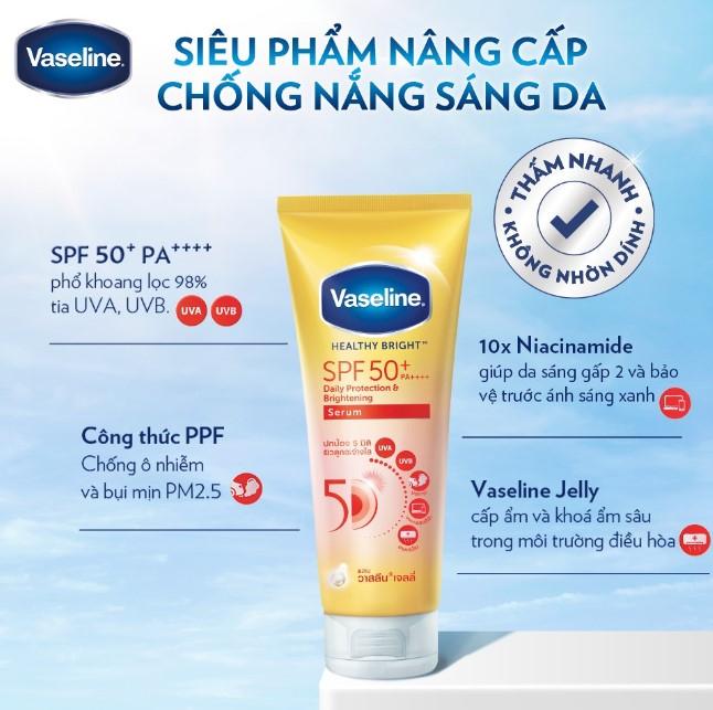 Kem chống nắng cơ thể Vaseline 50x