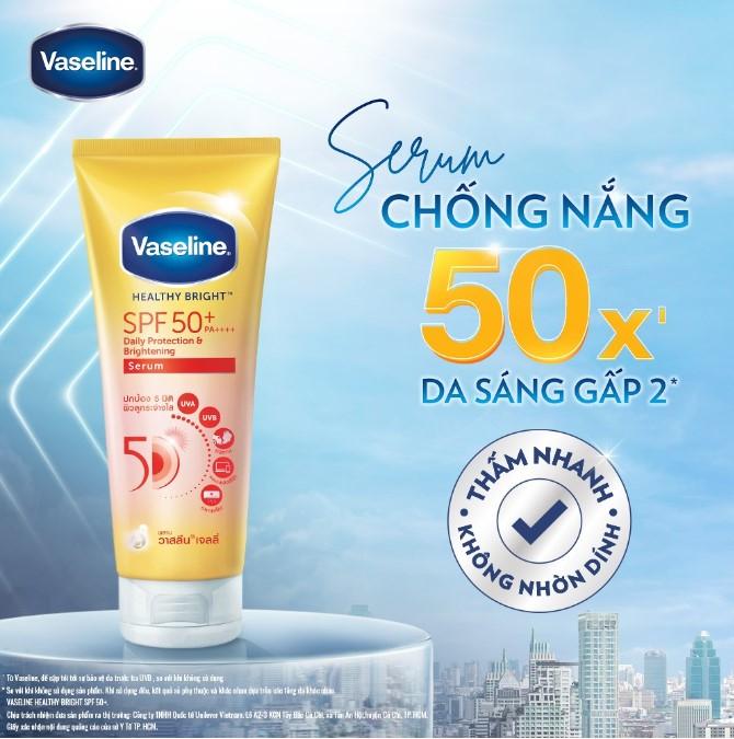 Kem chống nắng cơ thể Vaseline 50x