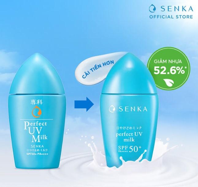 Kem chống nắng Senka Perfect UV Milk