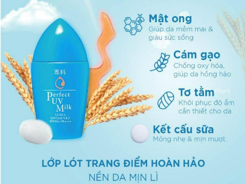 Kem chống nắng dạng sữa Senka Perfect UV Milk