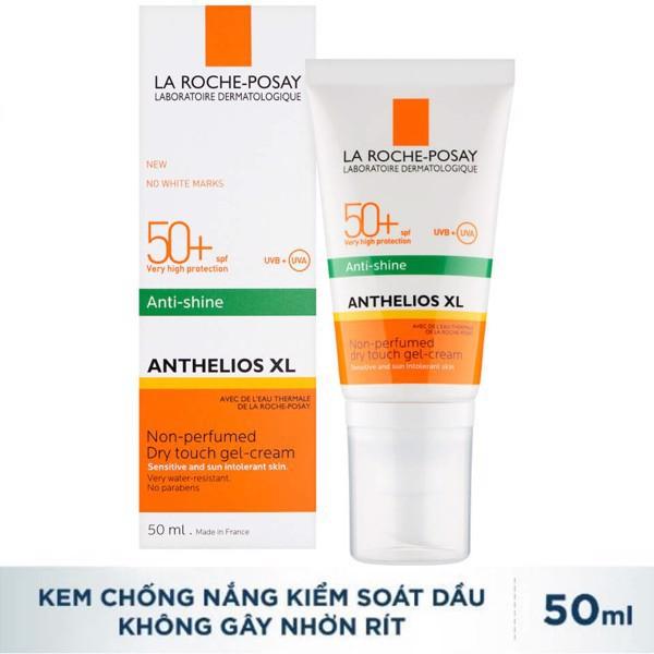 Kem chống nắng giúp kiểm soát bóng nhờn & bảo vệ da trước tia UVB UVA SPF 50+ La Roche-Posay Anthelios Dry Touch