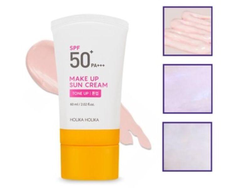 Kem chống nắng Hàn Quốc Holika Holika SPF50+ PA+++ dưỡng ẩm làm sáng bảo vệ da khỏi tia cực tím 24h