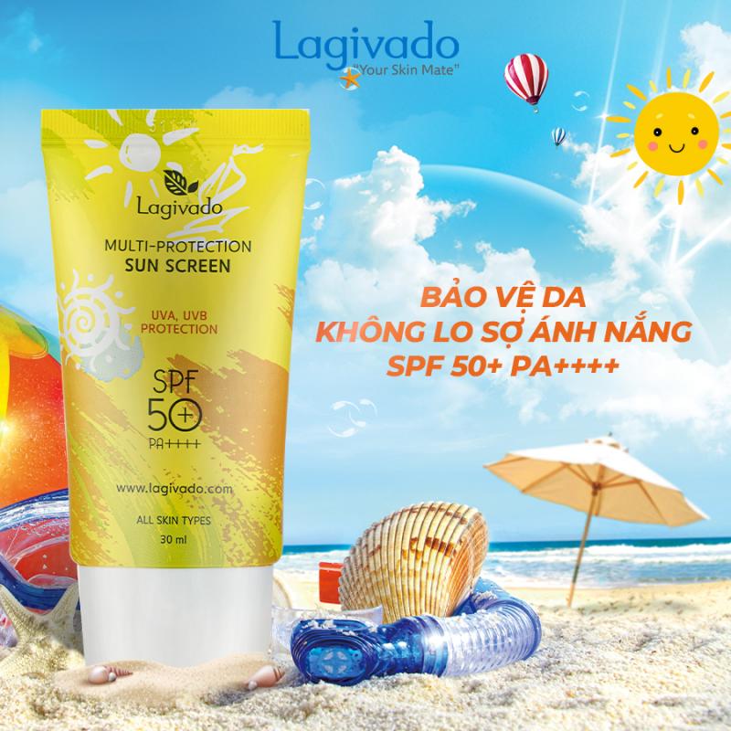 Kem chống nắng Hàn Quốc Lagivado dành cho cả da dầu mụn, nhạy cảm Multi-Protection Sun Screen SPF50+ PA++++