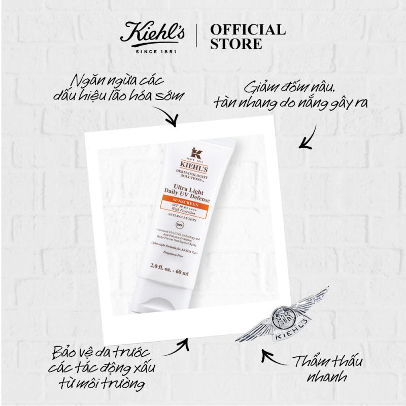 Kem chống nắng hằng ngày Kiehl's Ultra Light Daily UV Defense SPF 50 PA++++ Anti-pollution