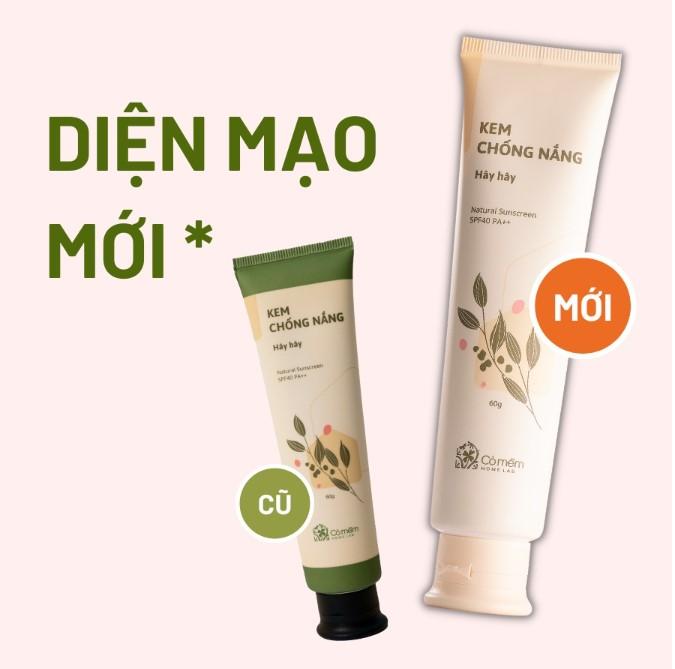 Kem chống nắng thiên nhiên thấm nhanh an toàn cho da Hây Hây SPF40/PA ++ Cỏ Mềm