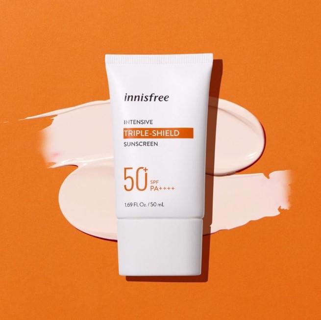 Kem chống nắng lâu trôi làm sáng da Innisfree Intensive Triple Care Sunscreen SPF50+ Pa++++