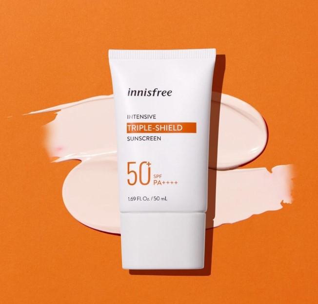 Kem chống nắng lâu trôi làm sáng da innisfree Intensive Triple Care Sunscreen SPF50+ Pa++++