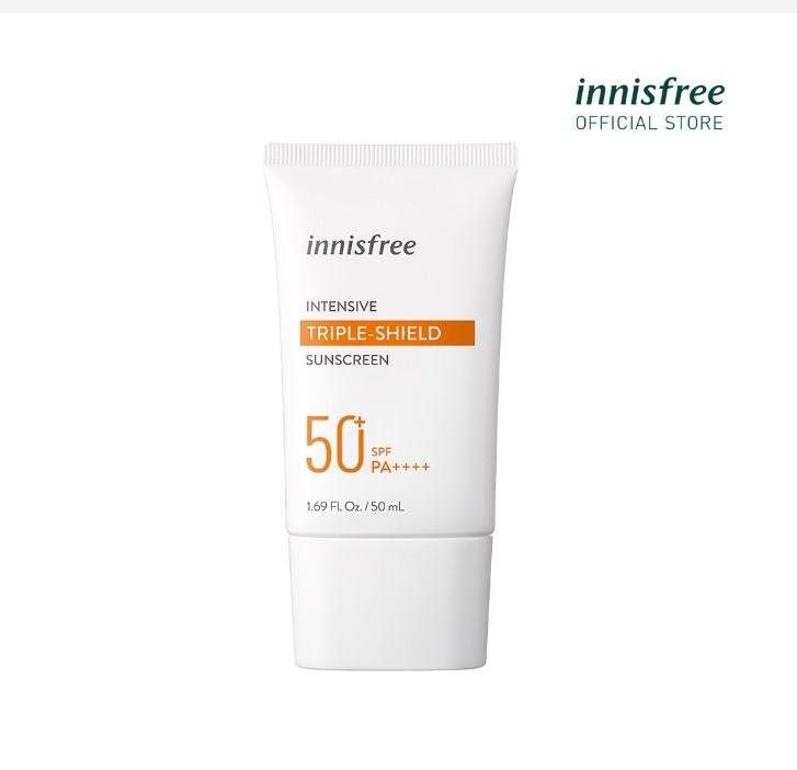 Kem chống nắng lâu trôi làm sáng da innisfree Intensive Triple Care Sunscreen SPF50+ Pa++++