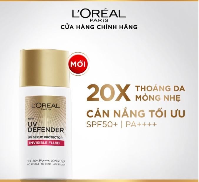 Kem chống nắng  L'Oreal Paris UV Defender Serum SPF 50++