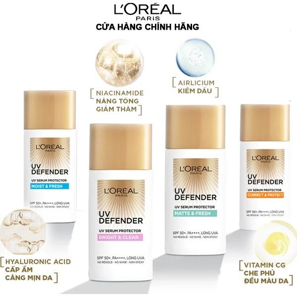 Kem chống nắng L’Oreal Paris UV Defender Serum SPF 50++