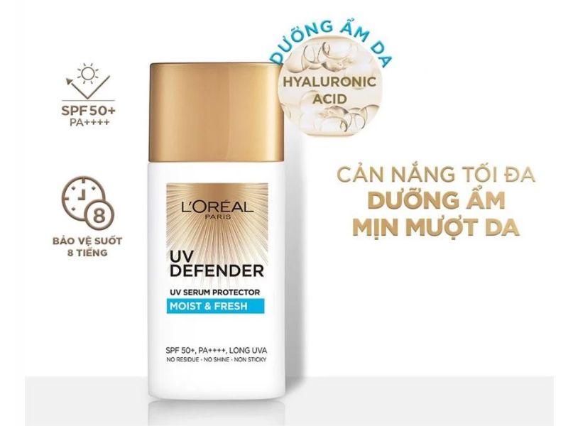 Kem chống nắng L’Oreal UV Defender Moist & Fresh SPF 50+ PA ++++