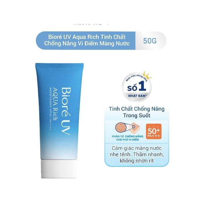 Kem chống nắng nàng nước dưỡng ẩm Bioré UV Aqua Rich Watery Essence SPF50+/PA++++