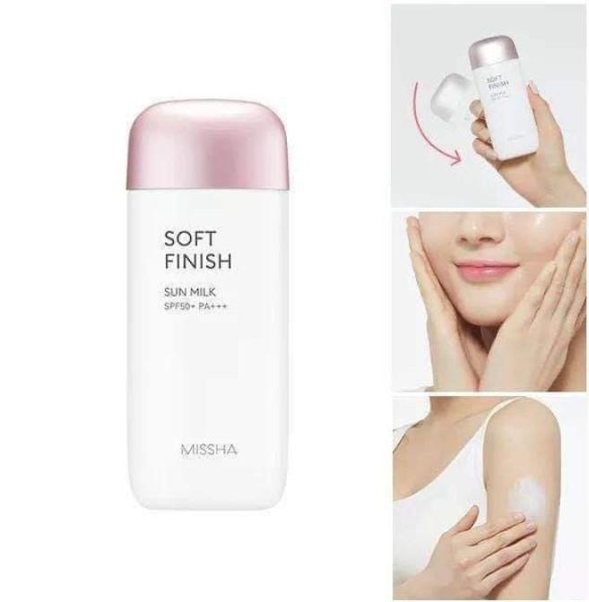 Kem chống nắng nâng tông  Missha Soft Finish Sun Milk SPF50+ PA++++